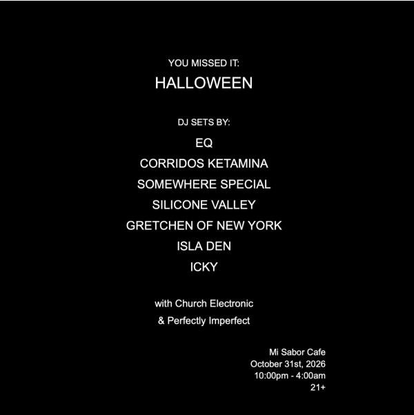 YOU MISSED IT: HALLOWEEN: 